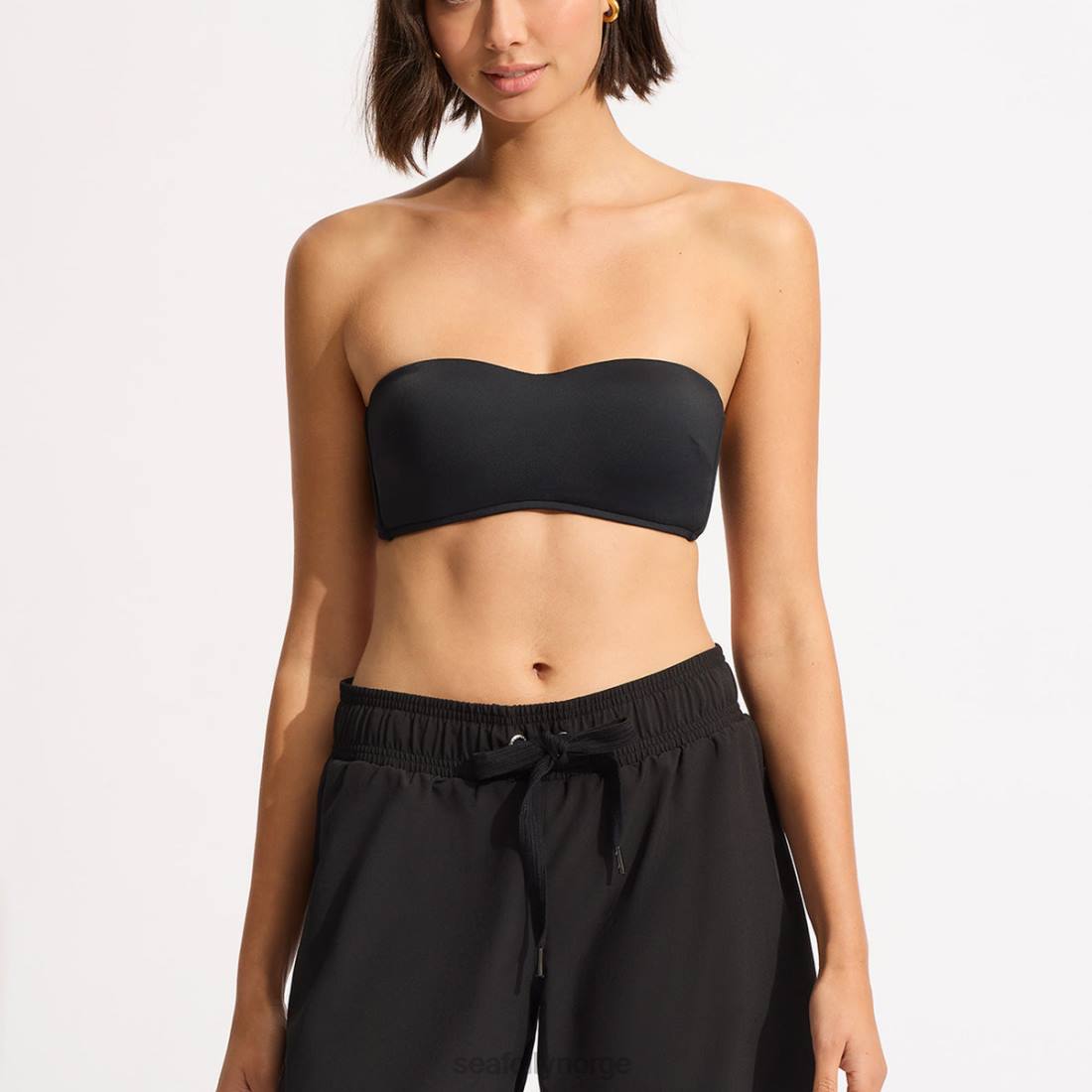 klær Seafolly kollektiv mellomlang boardshort svart kvinner D86N636