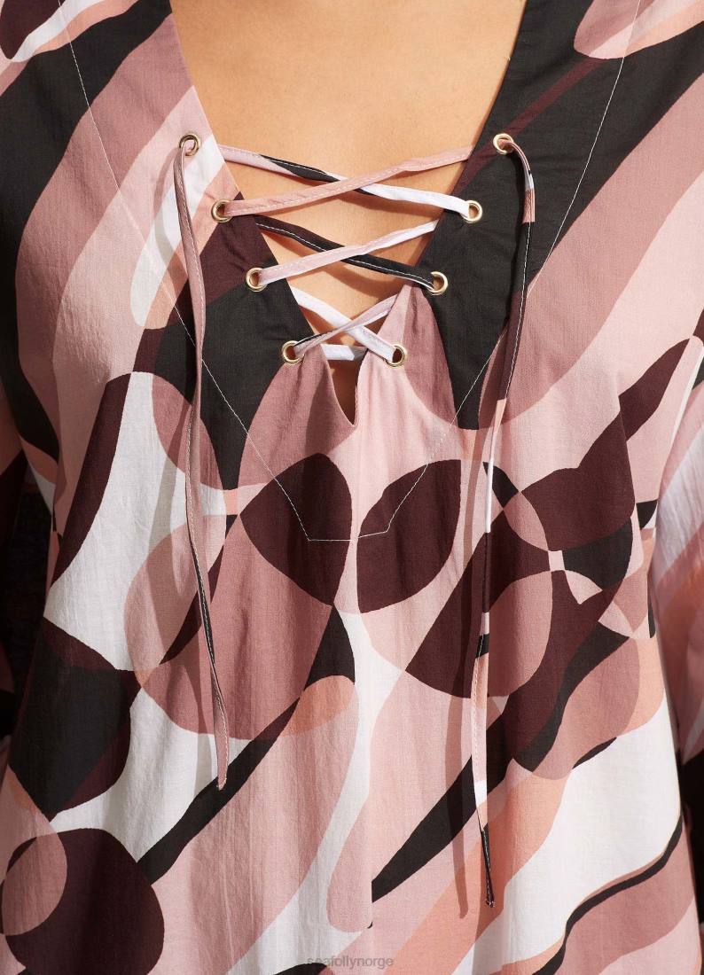 klær Seafolly bassengkanten maxi dekke opp sepia kvinner D86N706