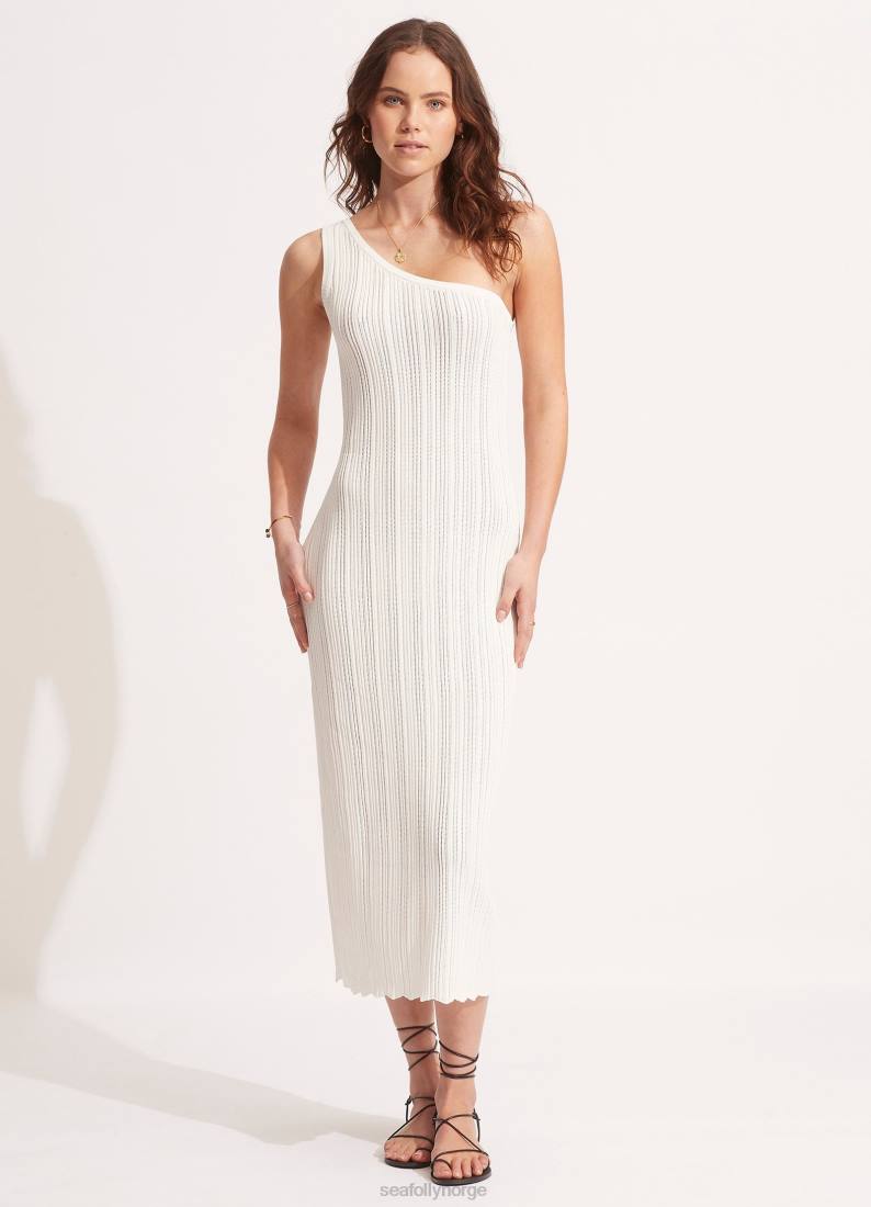 klær Seafolly heklet kjole hvit kvinner D86N661