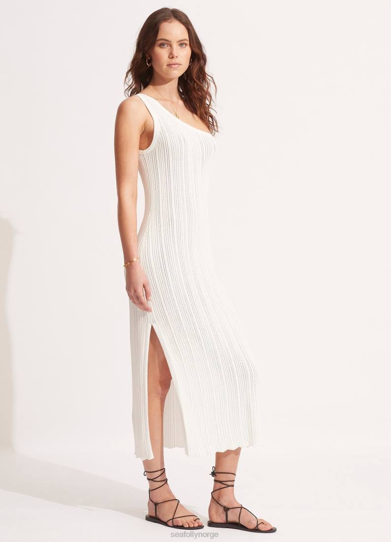 klær Seafolly heklet kjole hvit kvinner D86N661