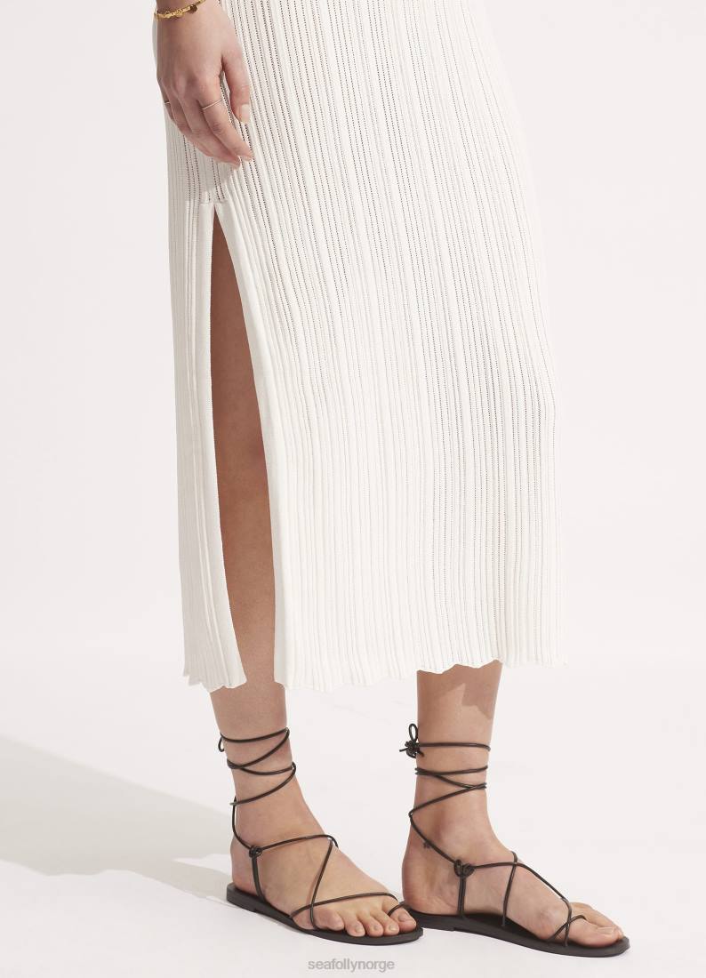 klær Seafolly heklet kjole hvit kvinner D86N661