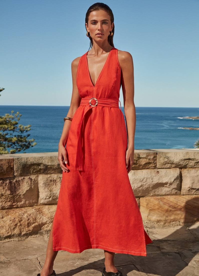 klær Seafolly jetset dykksøm kjole fiamma kvinner D86N700