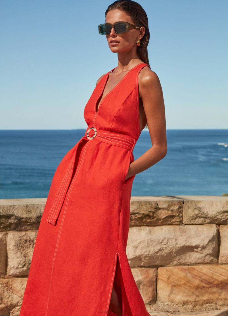 klær Seafolly jetset dykksøm kjole fiamma kvinner D86N700