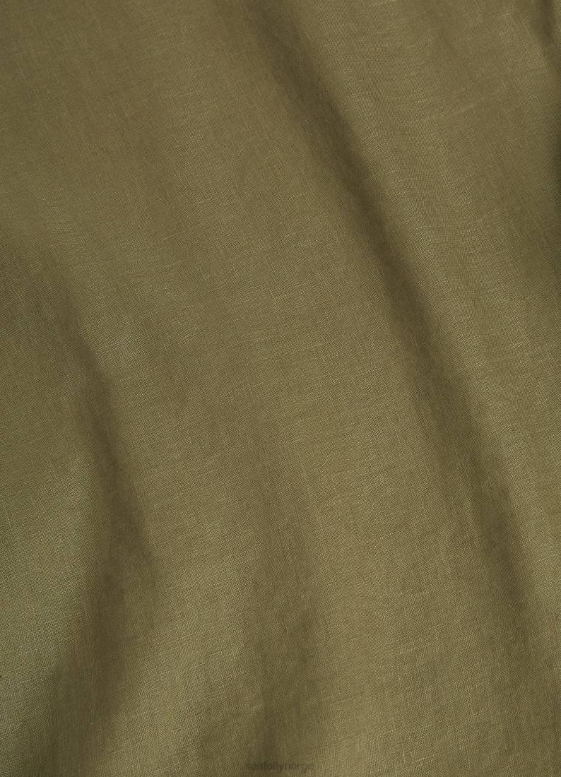 klær Seafolly jetset en linje med strappy kjole oliven kvinner D86N698