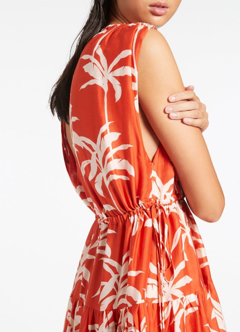 klær Seafolly palme lagdelt dekke opp kirsebær kvinner D86N699