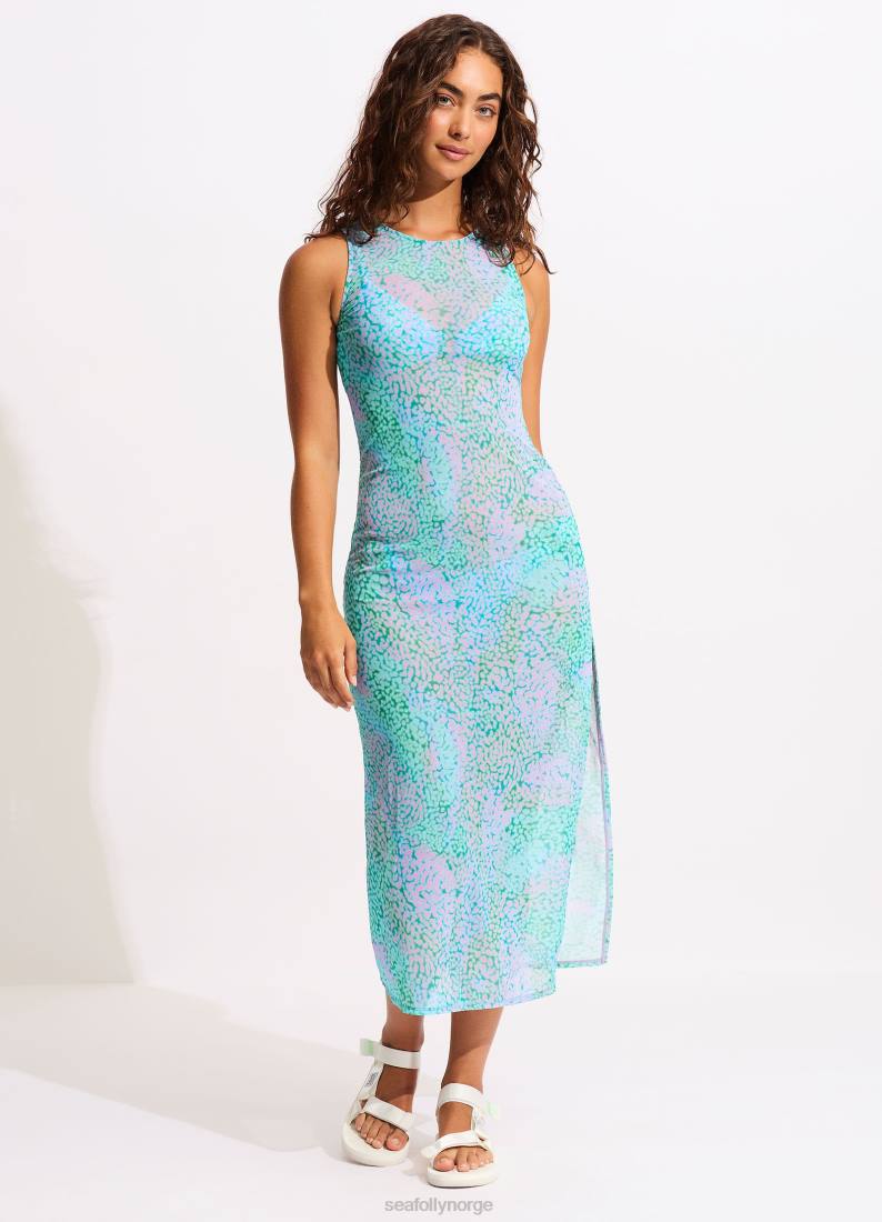 klær Seafolly sjøhud mesh dekke opp levende grønn kvinner D86N674