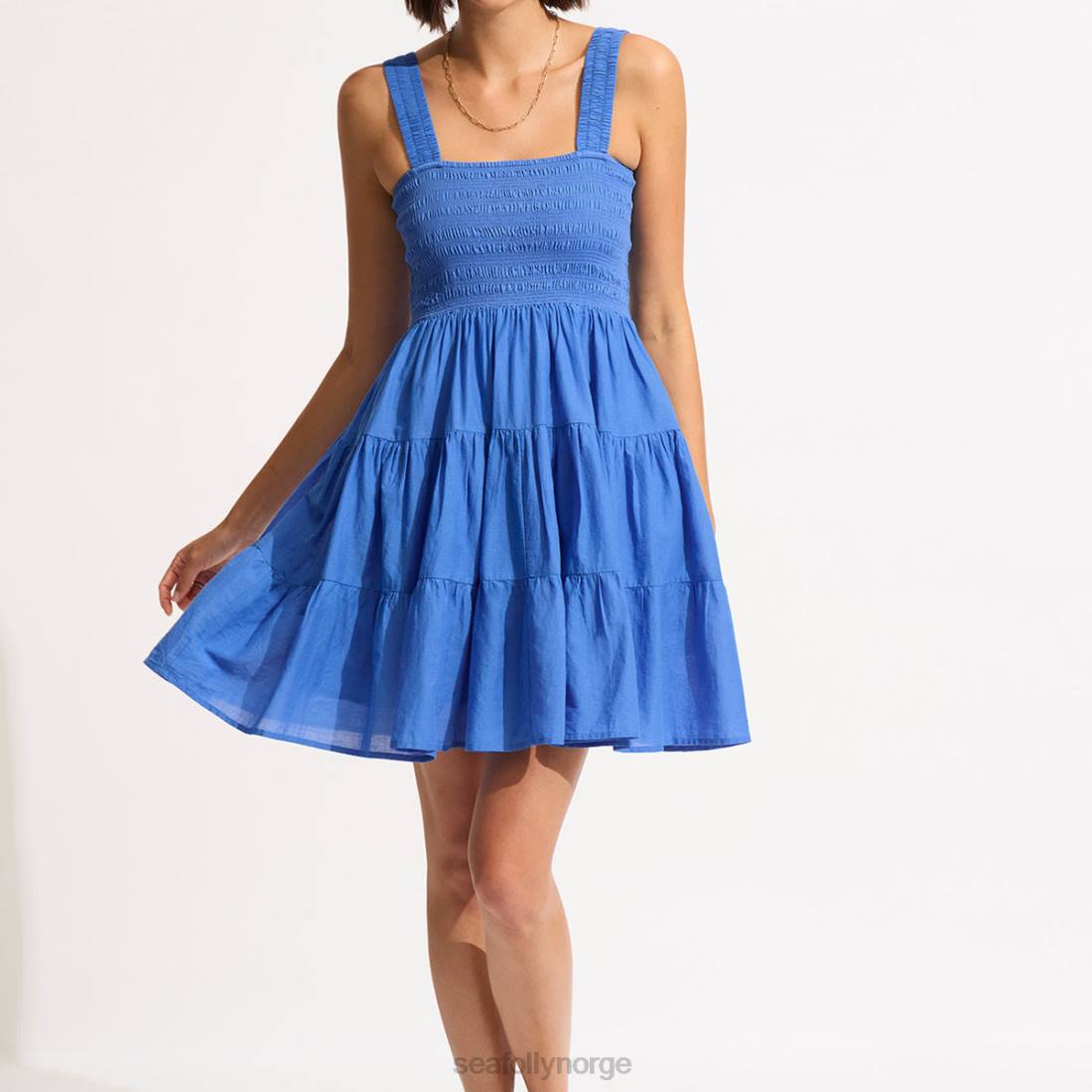 klær Seafolly trofast minikjole asurblått kvinner D86N669