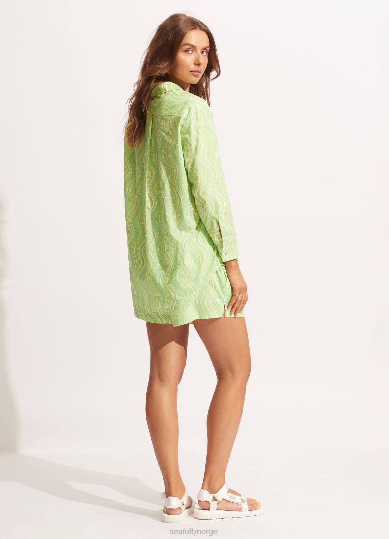 klær Seafolly mod troppen dekker opp kalk sprakk kvinner D86N711