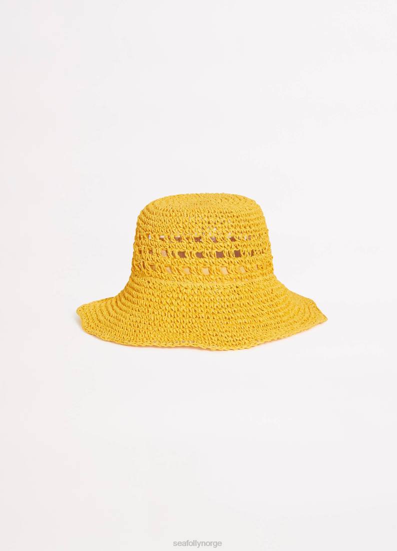 tilbehør Seafolly casa vevd lue solsikke kvinner D86N787