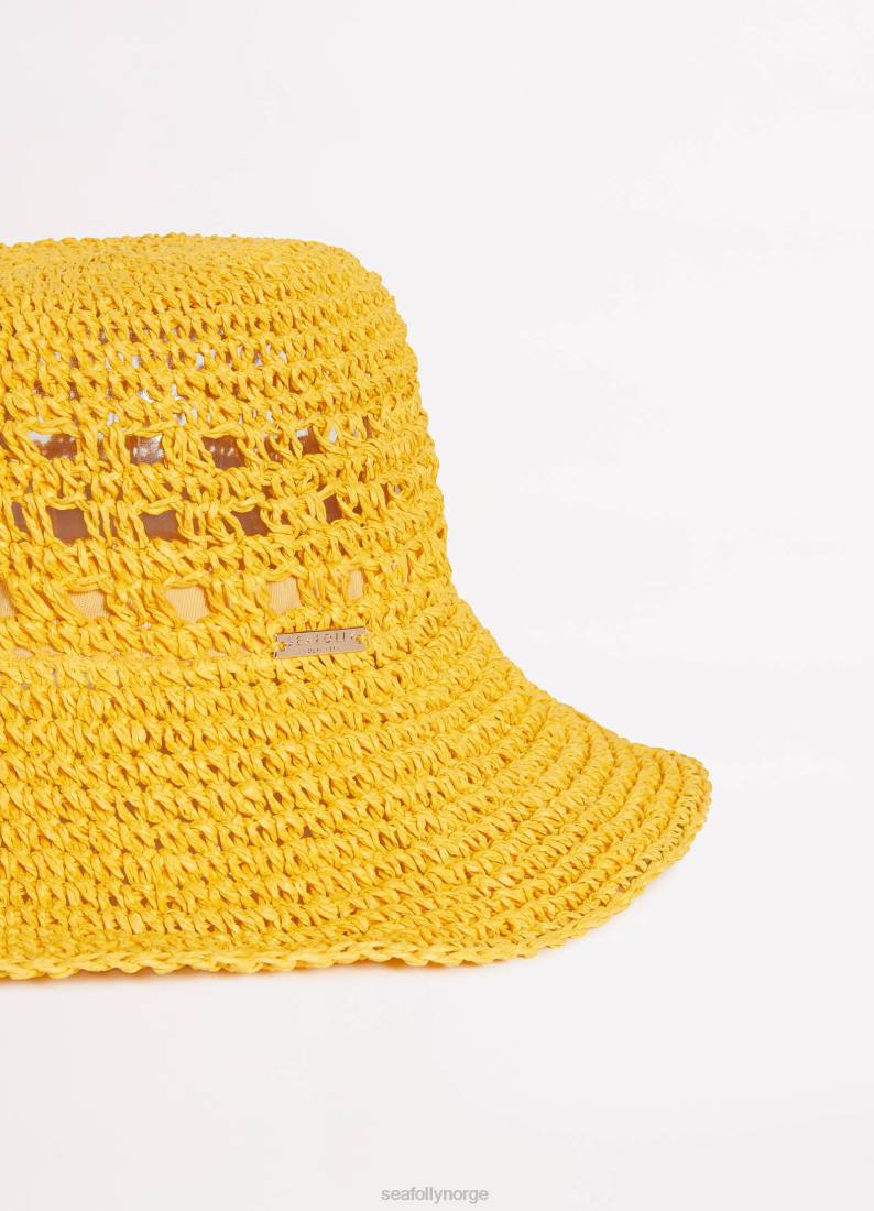 tilbehør Seafolly casa vevd lue solsikke kvinner D86N787