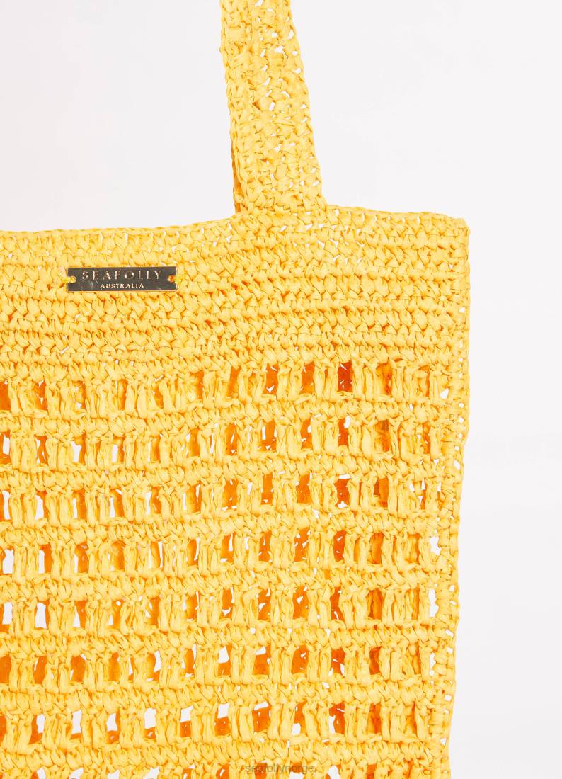 tilbehør Seafolly casa vevd tote bag solsikke kvinner D86N766