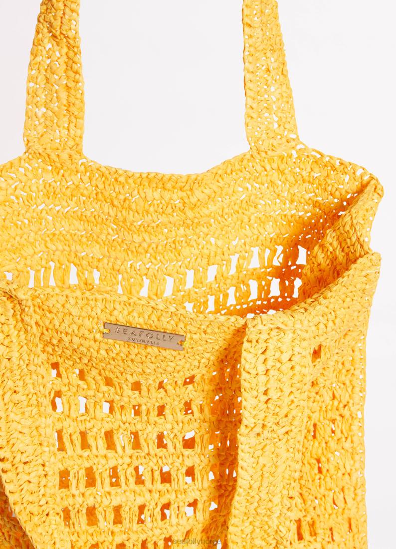 tilbehør Seafolly casa vevd tote bag solsikke kvinner D86N766