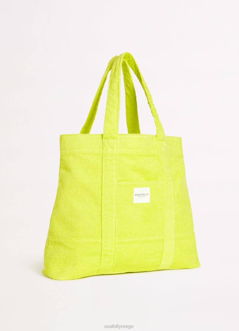 tilbehør Seafolly frotté strand veske vill lime kvinner D86N769