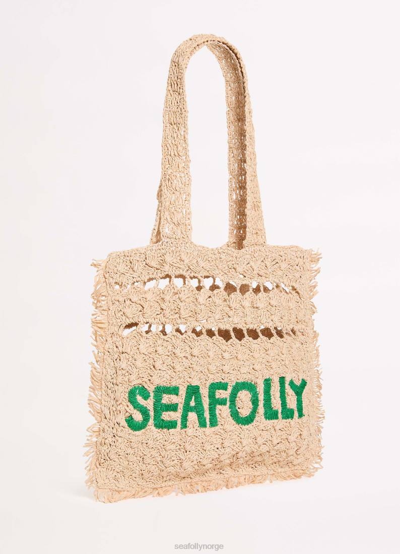 tilbehør Seafolly logo vevd tote naturlig kvinner D86N768