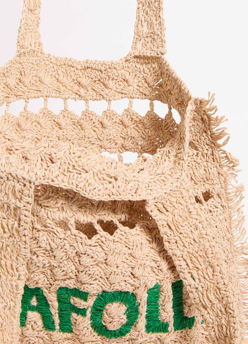 tilbehør Seafolly logo vevd tote naturlig kvinner D86N768