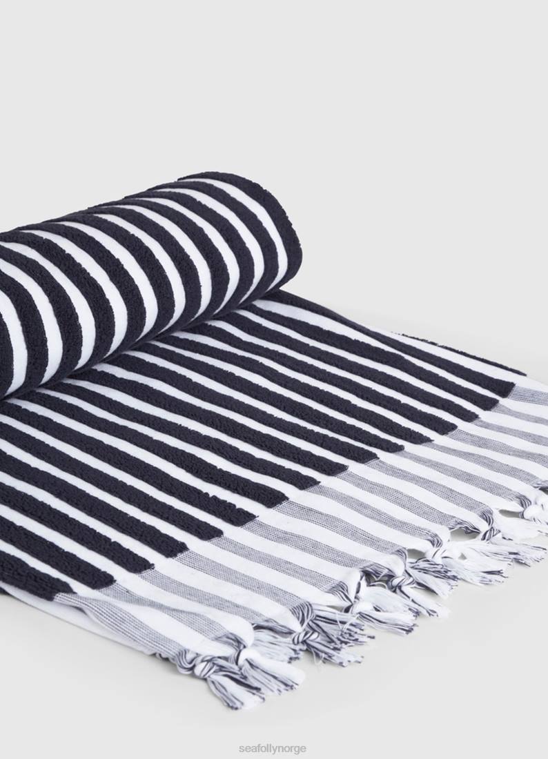 tilbehør Seafolly marina stripe håndkle ekte marine kvinner D86N776