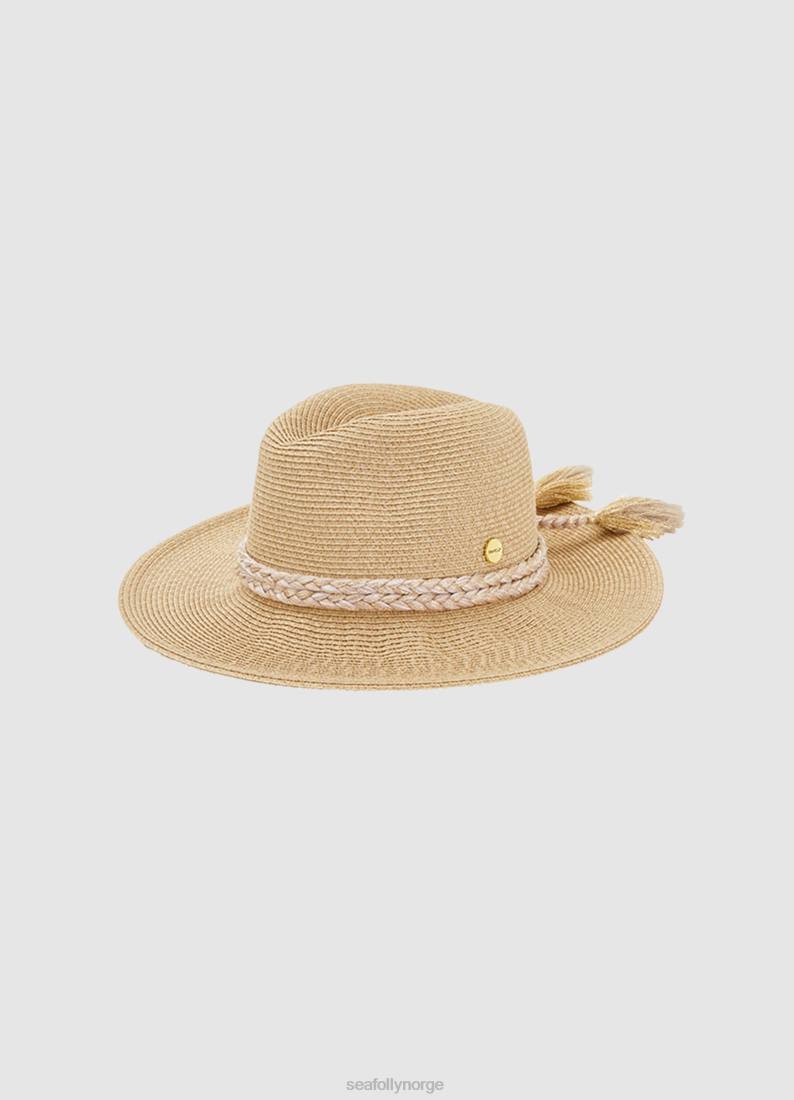 tilbehør Seafolly sammenleggbar fedora gull kvinner D86N781