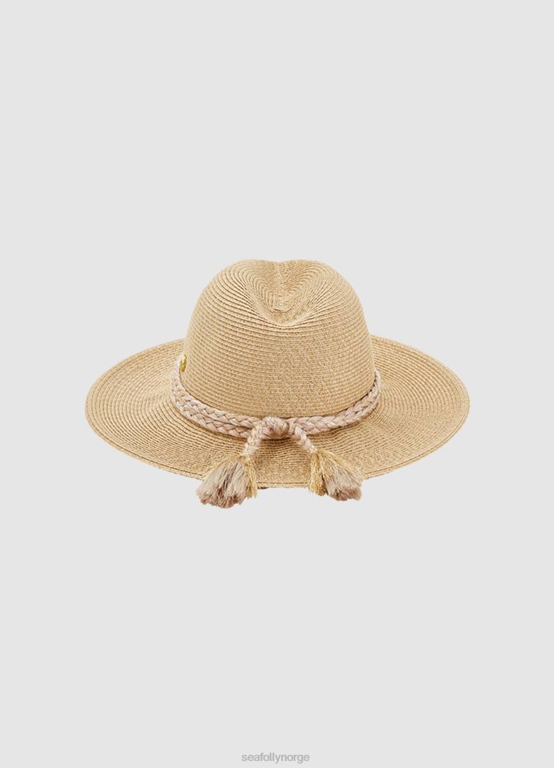 tilbehør Seafolly sammenleggbar fedora gull kvinner D86N781