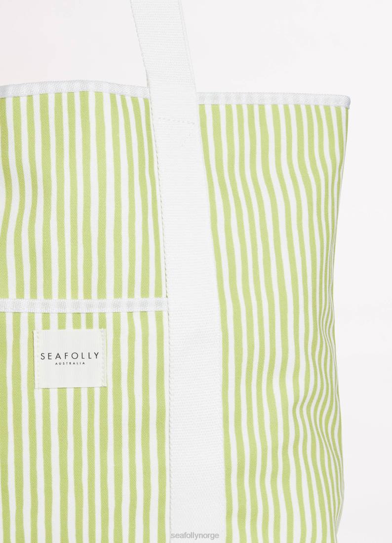 tilbehør Seafolly stripe veske myk oliven kvinner D86N767