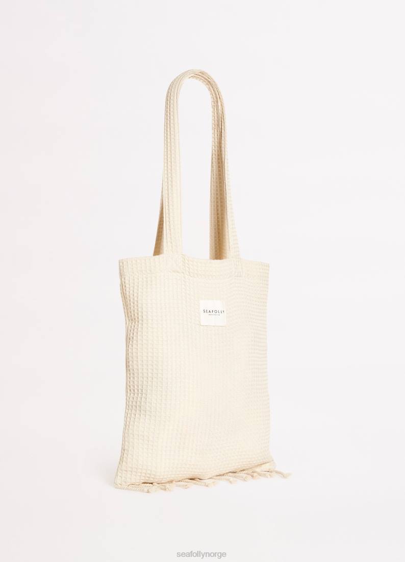 tilbehør Seafolly vaffelhåndkle og veskesett sand kvinner D86N770