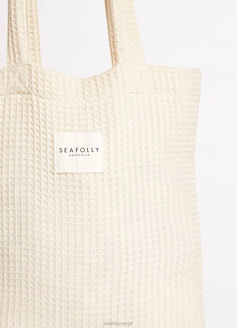 tilbehør Seafolly vaffelhåndkle og veskesett sand kvinner D86N770